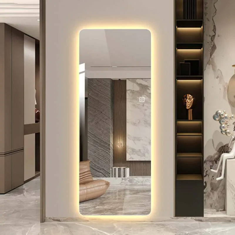 Rechteckiger Spiegel mit LED-Licht – 50x160 cm